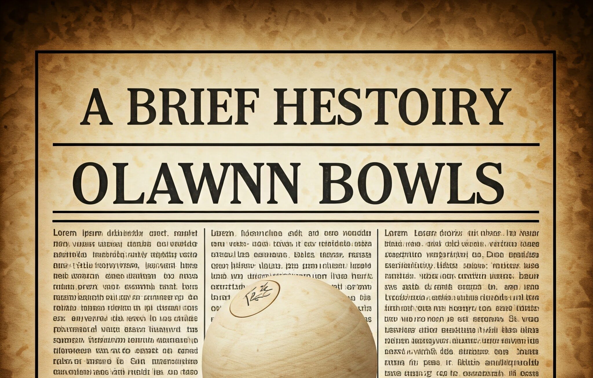 A Brief History of Lawn Bowls